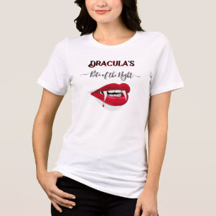 Dracula's Mistress Funny Biteof the Night Tri-Blend Shirt
