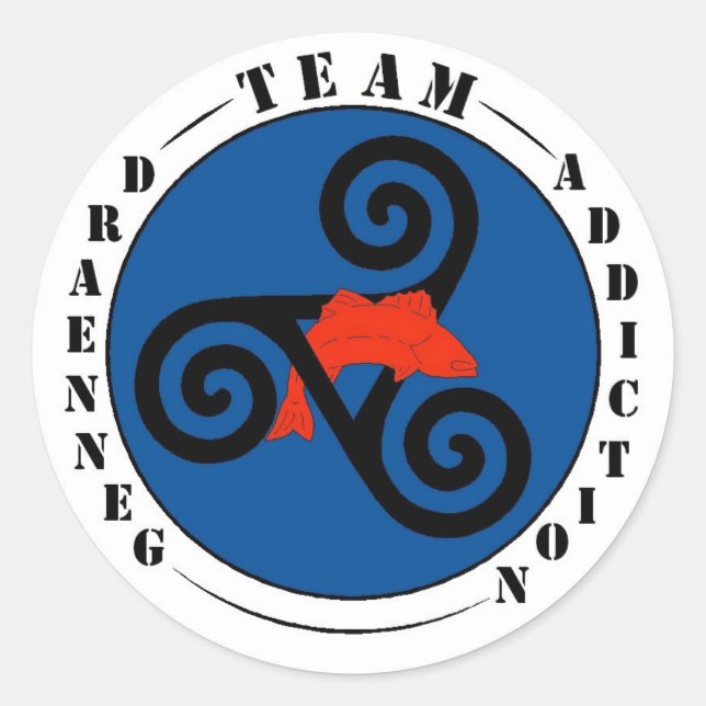 draenneg classic round sticker (Front)