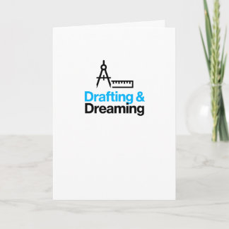 Drafting & Dreaming - Architect & Creative Process Card