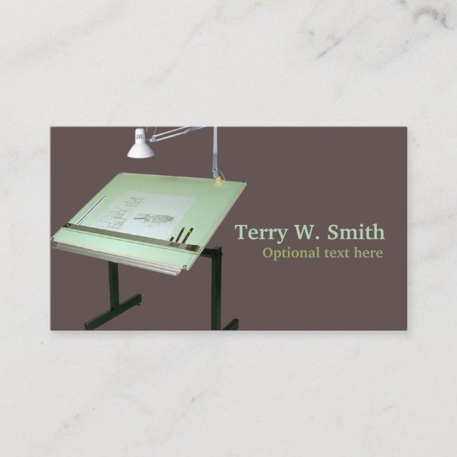 Drafting Table Business Card (Front)