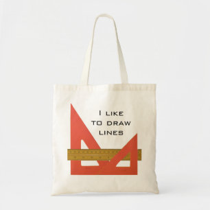 Drafting Triangles and Scale Tote Bag