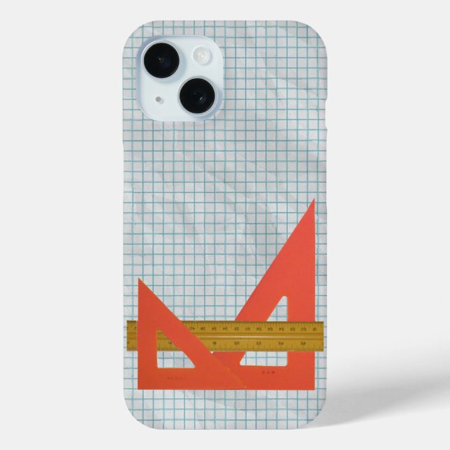Drafting Triangles, Scale, Graph Paper Case-Mate iPhone Case (Back)