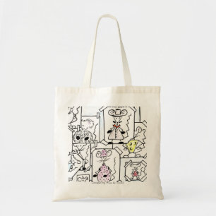 DRAFTS MOUSE PASTEL TOTE BAG