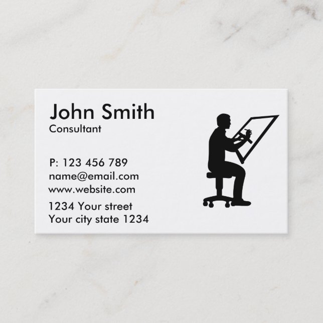 Draftsman Business Card (Front)