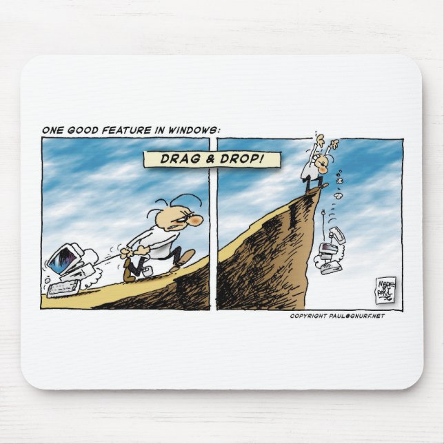Drag and Drop Mouse Pad (Front)