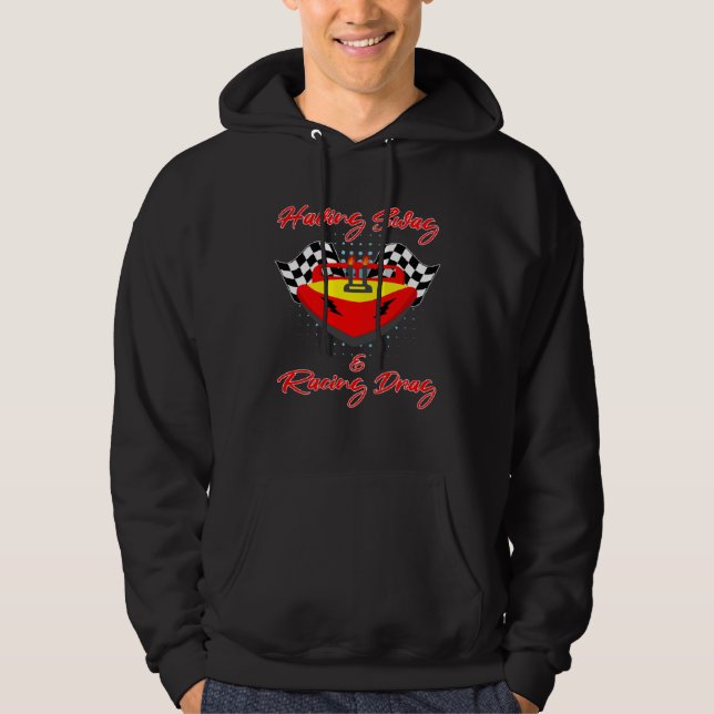 Drag Boat for Drag Boat Driver and Speedboat Racin Hoodie (Front)