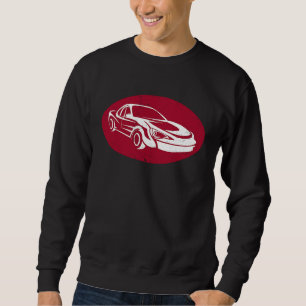 Drag Circuit Racing Red Fast Car Boosting Turbo Ni Sweatshirt