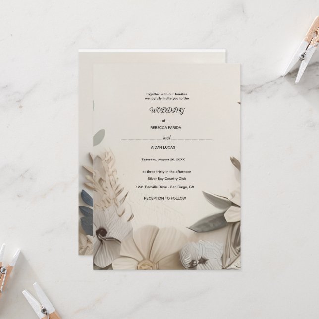Drag & Drop Custom event invitations design (Front/Back In Situ)