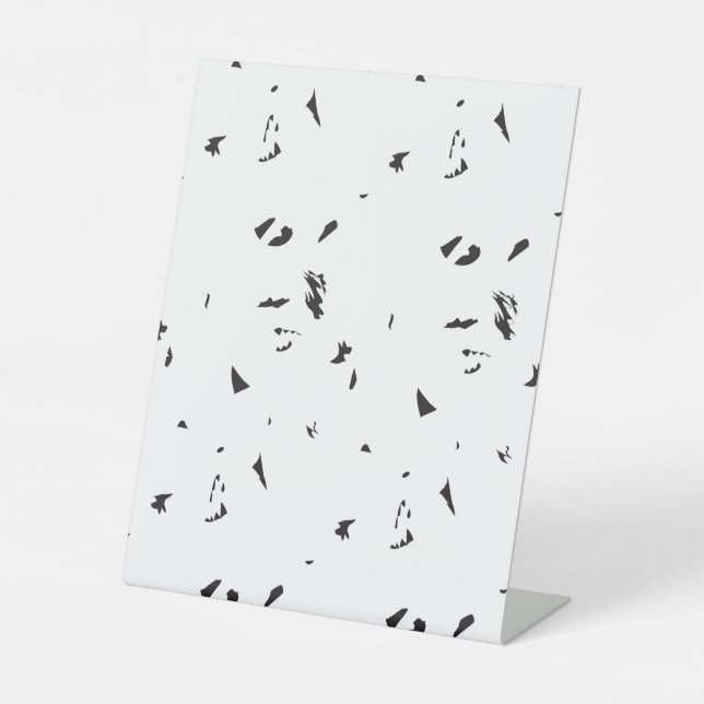 Drag & Drop Custom Image Here Pedestal Sign (Front)