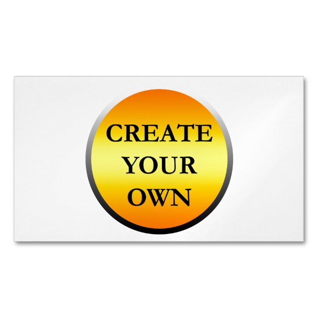 Drag & Drop Custom Logo Here Magnetic Business Card (Front)