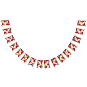 Drag Feather Pride Flag Bunting Banner LGBT Party