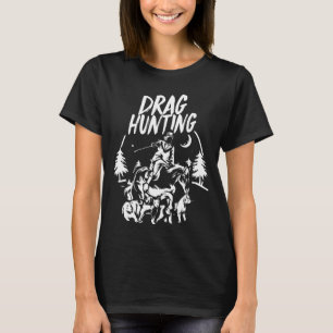 Drag Hunting Horse Rider Foxhound Hound Beagle T-Shirt