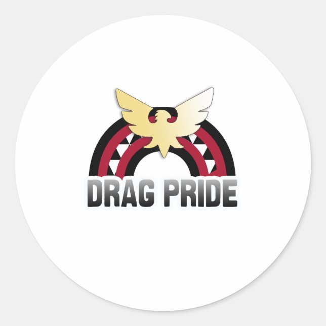 Drag Pride Classic Round Sticker (Front)