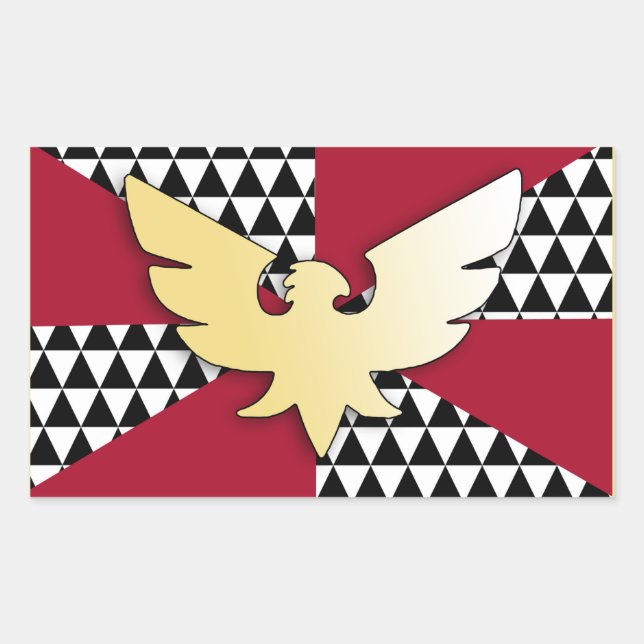 Drag Pride Flag Rectangular Sticker (Front)