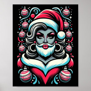 Drag Queen Santa Slay Christmas For Drag Race Show Poster