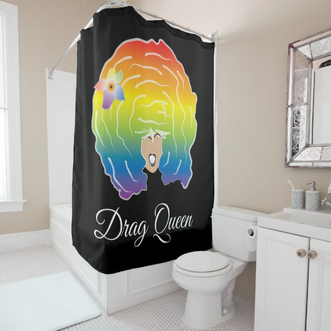 Drag Queen Shower Curtain (In Situ)