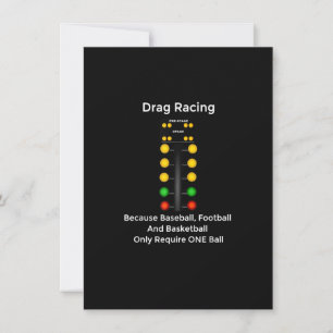 Drag Racing Christmas Tree T-Shirt Line It Up Hors Invitation