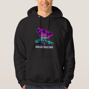 Drag Racing Drag Racer Retro Drag Racing Dad Hoodie