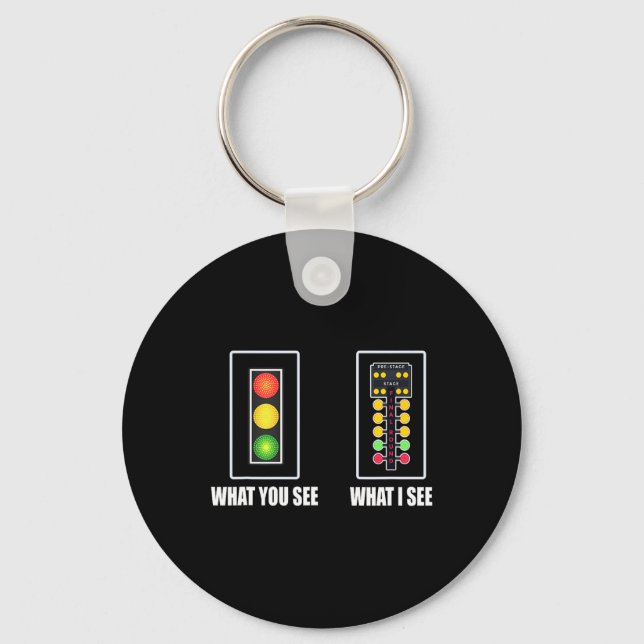 Drag Racing  Key Ring (Front)