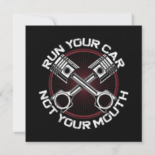 Drag Racing Race Car Vintage Run Your Car Not Your Invitation