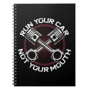 Drag Racing Race Car Vintage Run Your Car Not Your Notebook