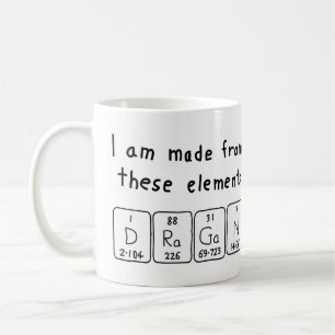 Dragan periodic table name mug