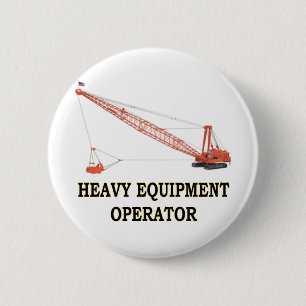 DRAGLINE 6 CM ROUND BADGE