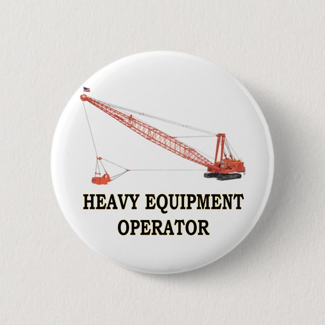 DRAGLINE 6 CM ROUND BADGE (Front)