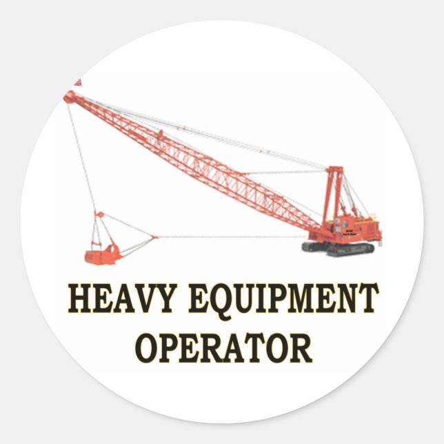 DRAGLINE CLASSIC ROUND STICKER (Front)