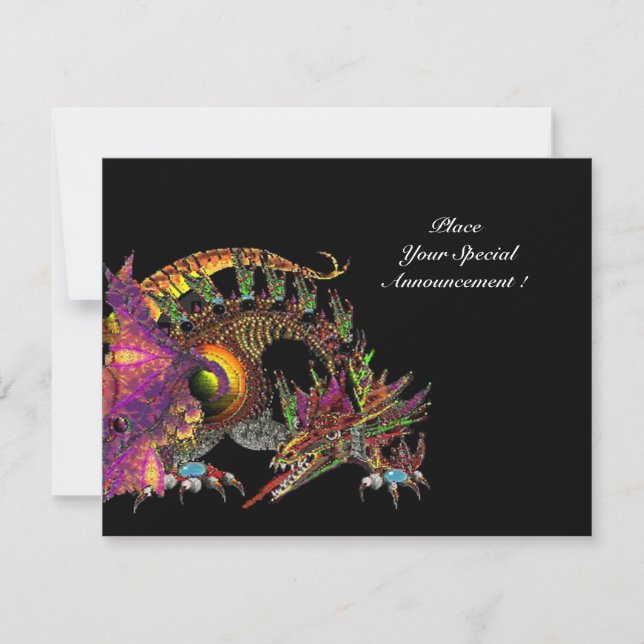 DRAGO ,black purple yellow Announcement (Front)