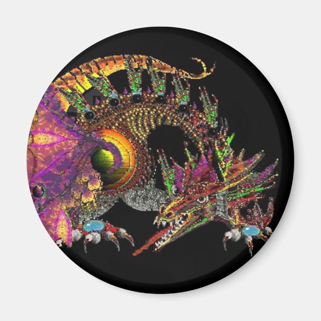 DRAGO / FANTASY DRAGON Black Magnet (Front)