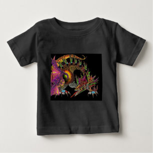DRAGO / FANTASY DRAGON IN GOLD PURPLE AND BLACK BABY T-Shirt