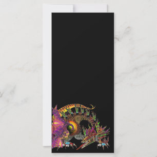 DRAGO / FANTASY GOLD DRAGON IN PURPLE AND BLACK