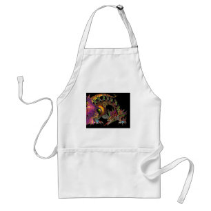 DRAGO / FANTASY GOLD DRAGON IN PURPLE AND BLACK STANDARD APRON