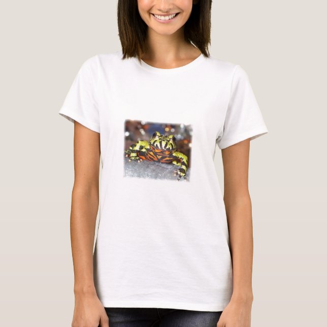 Drago the Fire Belly Toad T-Shirt (Front)