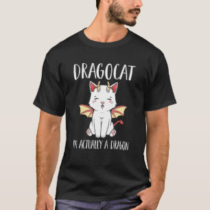 Dragocat Im Actually A Dragon Japanese Cat Graphic T-Shirt
