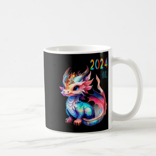 Dragon 2024 Year Of The Dragon Happy Lunar New Yea Coffee Mug (Right)