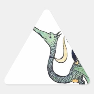 Dragon 3 Bold Babes Triangle Sticker