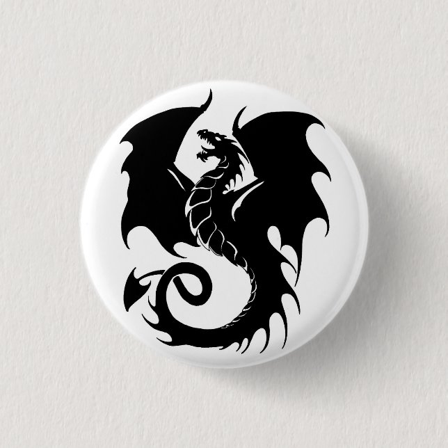 Dragon 3 Cm Round Badge (Front)