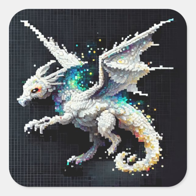Dragon Air Elemental Square Sticker (Front)