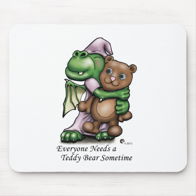 Dragon and Bear Mouse Pad (Front)