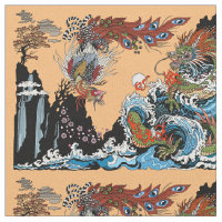 Dragon and Feng Huang. Illustration by Insima