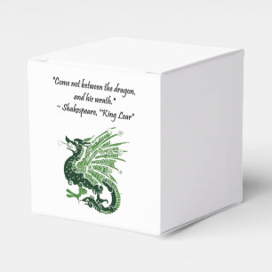 Dragon and His Wrath Shakespeare King Lear Cartoon Favour Box