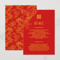 Dragon and Phoenix Wedding | Phoenix Guest Details