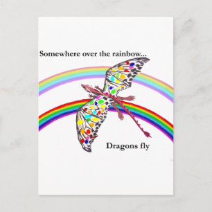 Dragon and Rainbow Postcard