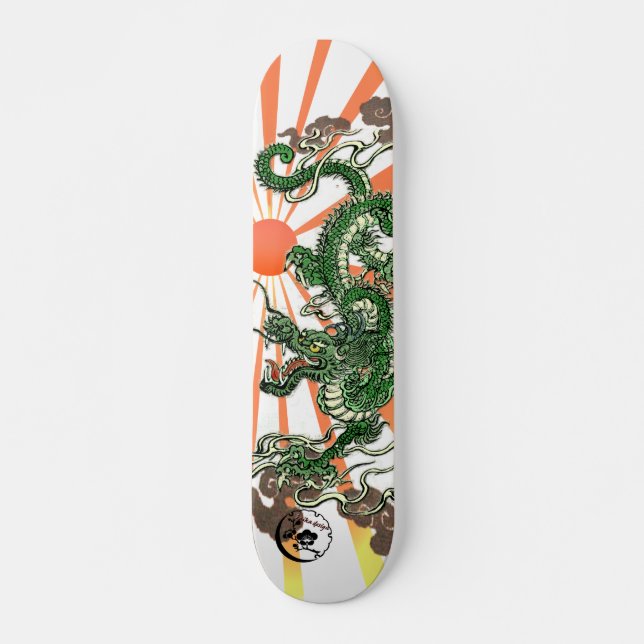 Dragon and Rising Sun Skateboard (Front)