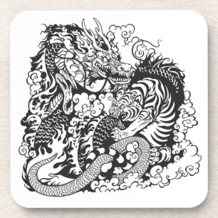 dragon and tiger fighting coaster
