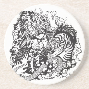 dragon and tiger fighting coaster