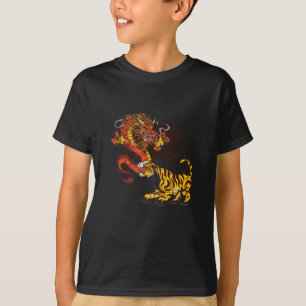 Dragon-and Tiger-Yin-Yang T-Shirt Design