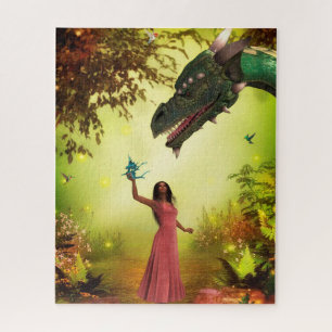 Dragon and Women Jigsaw Puzzle